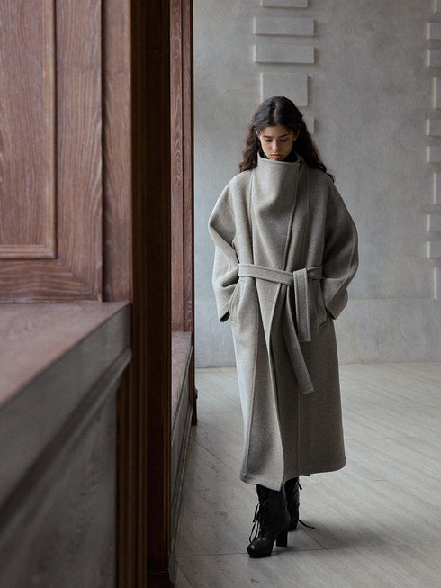 Lumen Double-Faced Notched Wool Coat